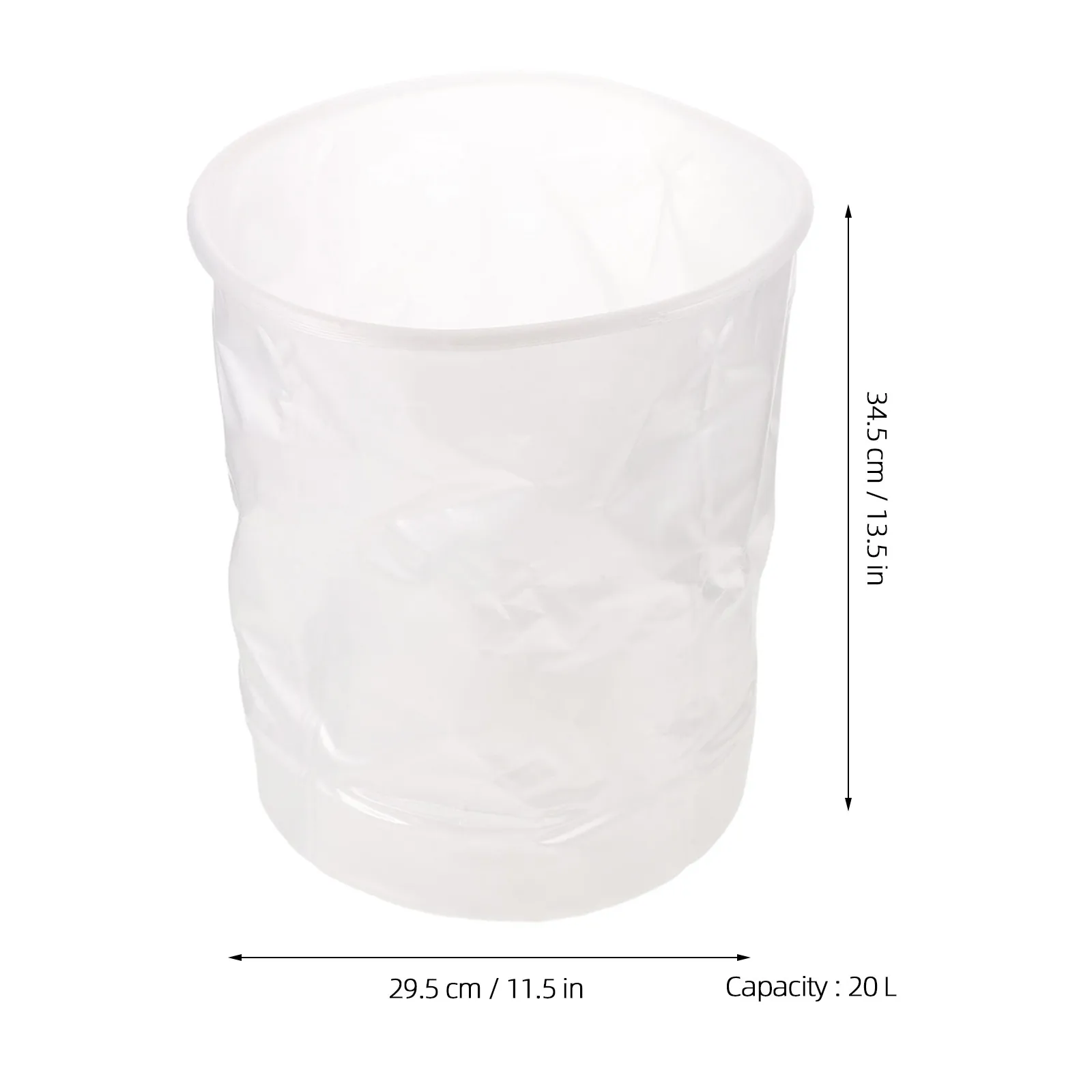 4pcs Paint Bucket Liners Heavy Duty 20L Liners For Paint Buckets Round Bottom Insert For Painting Mixing And Storage Transparent