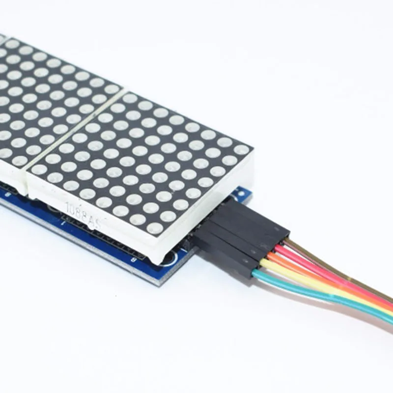 MAX7219 Dot Matrix Display Module, 4 em 1, MCU Control Drive Module, 4 em 1