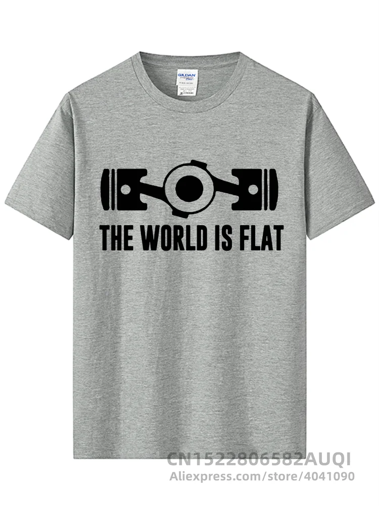 The World Is Flat Engine T Shirt Short Sleeve Print T-shirts New Style O-neck Cotton 3d T Shirts