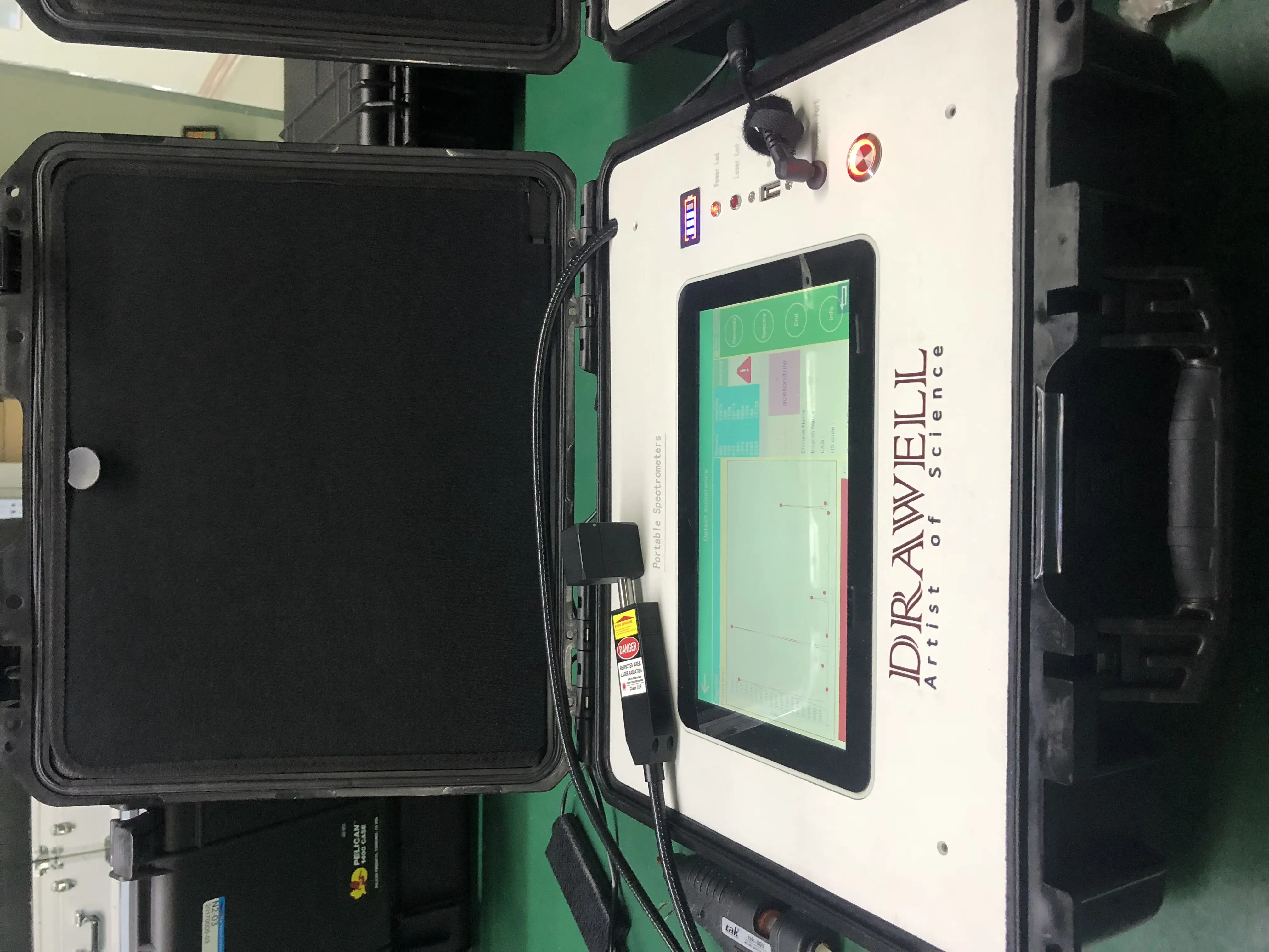 Spectromètre Raman portatif pour tests de diamant