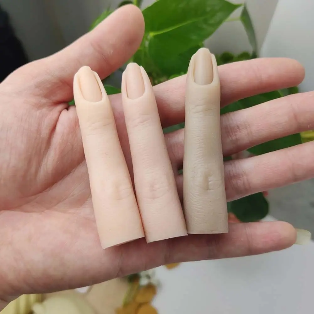 False Nail Tip Joints Bendable Fake Finger Display Tool Fake Finger Model Nail Showing Stand Practice False Finger Model