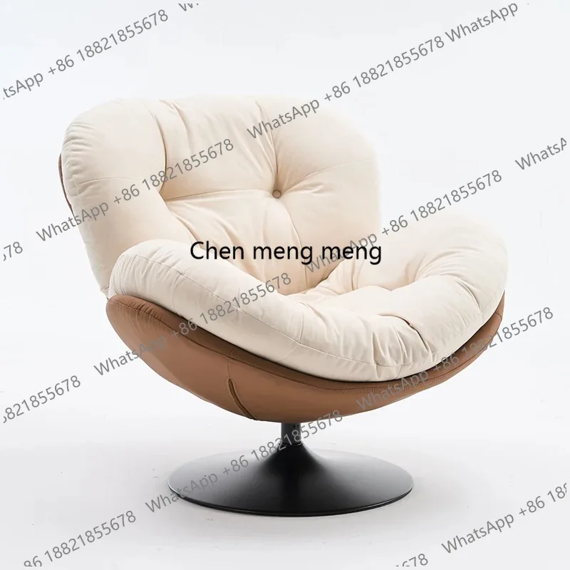 M45 Contemporary Makeup Artist Chair Comfortable Egg Recliner Spinning Chair Nordic Style Living Room Gaming Decor Easy Relaxati