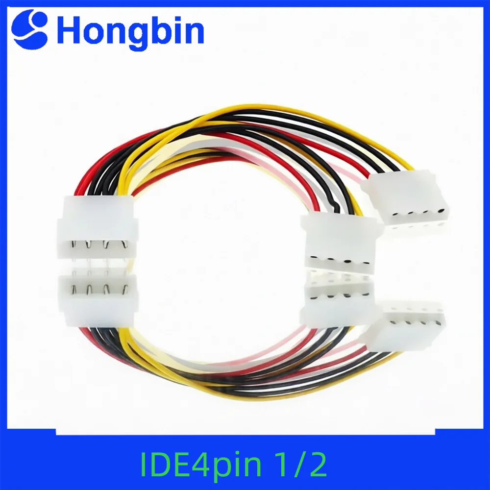 4Pin PSW Power IDE Y Molex Splitter Cable LP4 Molex J29 Male to Female Cable Video Card Cord PC Computer Accessories