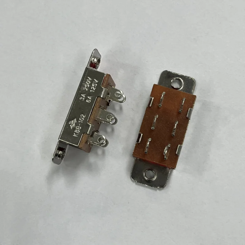 10 Chiếc KBB-102 Công Tắc Trượt Tặng Công Tắc Changeover Chuyển 230V Xoay 115V 115V/230V 220V Xoay 110V Có Công Tắc 110V/220V 6pin
