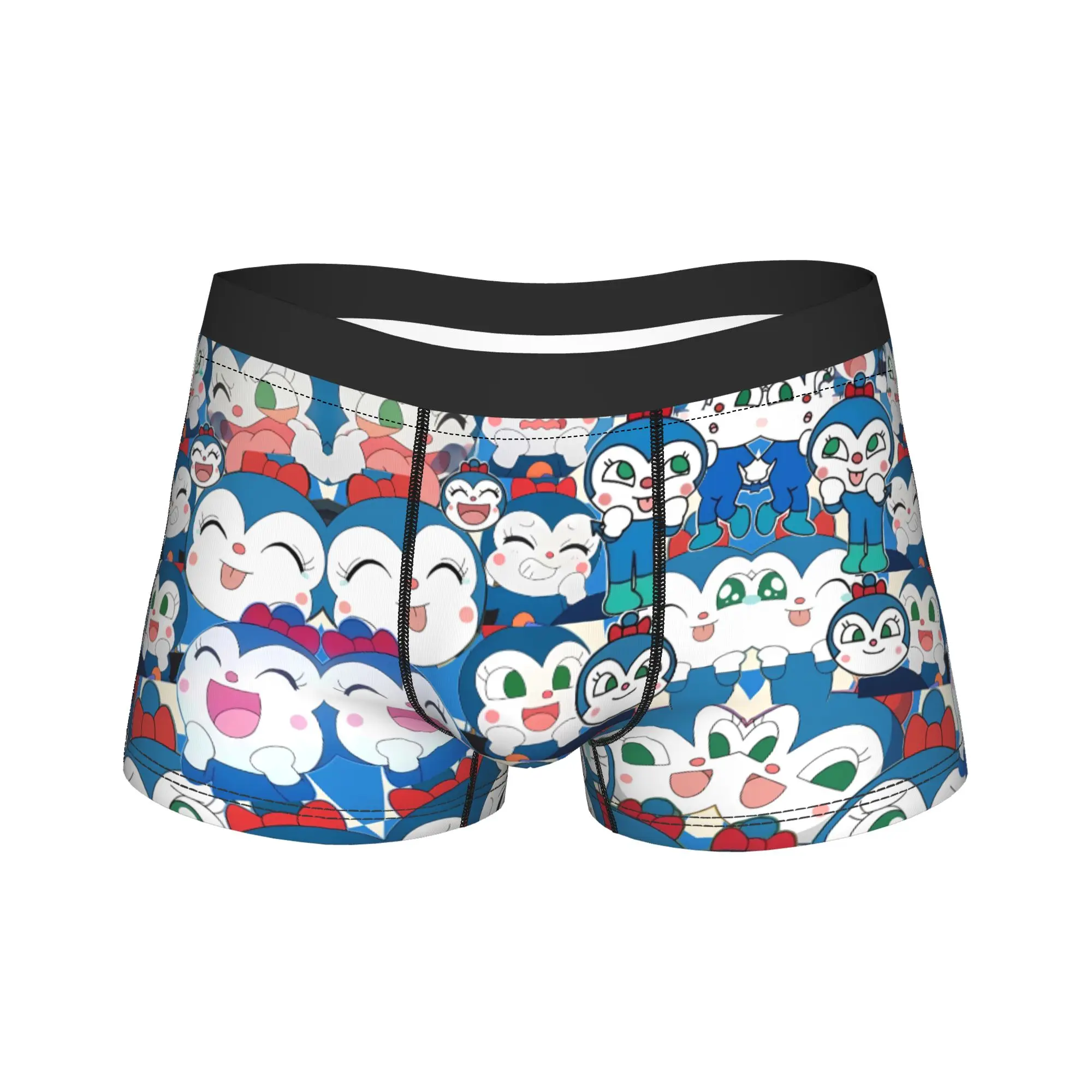

Baikinman Anpanman Boxershorts 3D Pouch Underwear Quality Custom Shorts Briefs Comfortable Man Panties Plus Size