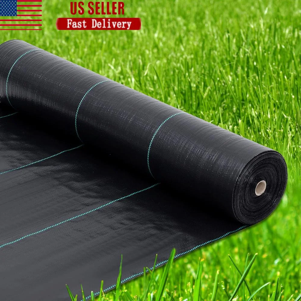 Heavy Duty 3.2 Oz Weed Barrier ภูมิทัศน์ผ้าติดตั้งง่ายสวนทนทาน GROUND COVER Weed BLOCK ภูมิทัศน์และการกัดกร่อน