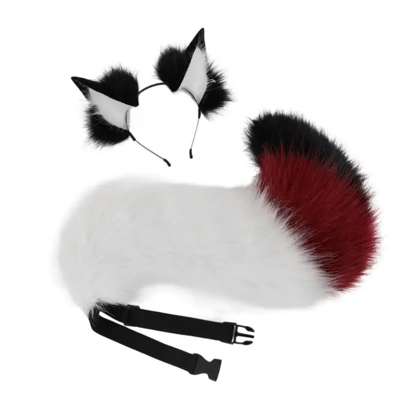 39BB dier cosplay kostuums katten oren vossen staart faux bont