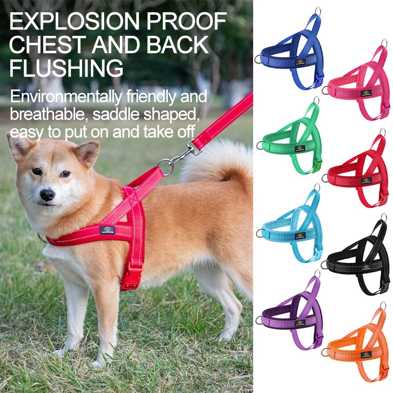 Arnés para perros pequeños Arnés para perros Pecho para perros Nylon Arnés para perros grandes Raza pequeña GXQ04