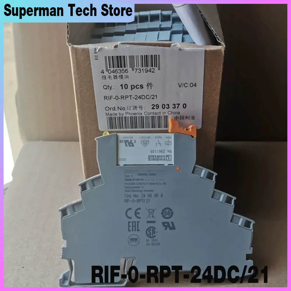 10 PCS RIF-0-RPT-24DC/21 For Phoenix 2961105 Relay NO.2900958 2903370