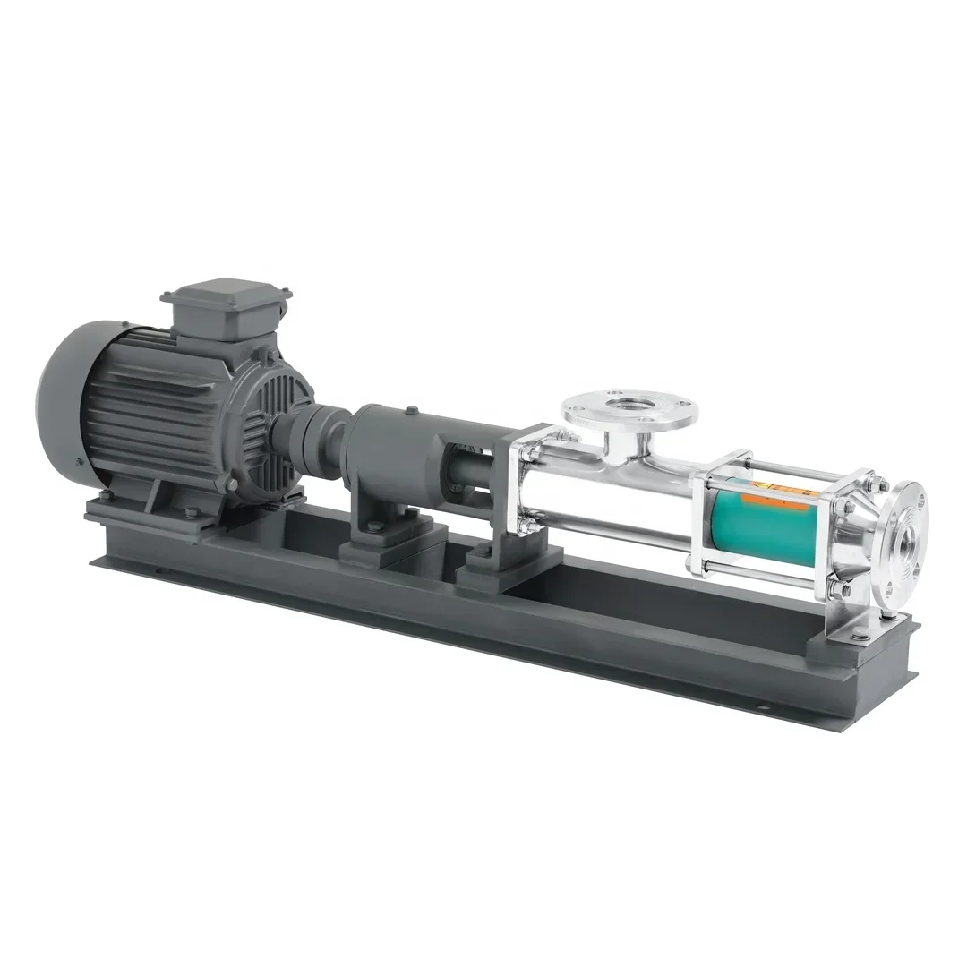 High Viscosity Sanitary Positive Displacement Micro Mono G Type Screw Pump for Filter Press Screw Pump-12