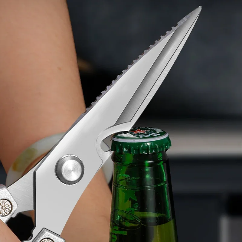 Sharp Stainless Steel Kitchen Scissors Poultry Shears Fish Bone Remover Multifunctional Meat Food Cutter Scissors For Kitchen