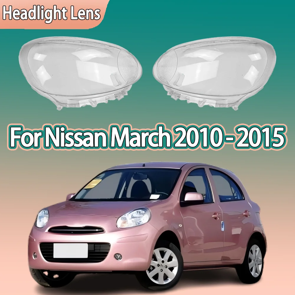 

Для Nissan March 2010 2011 2012 2013 2014 2015 крышка передней фары корпус фары абажур из плексигласа замена оригинальных линз
