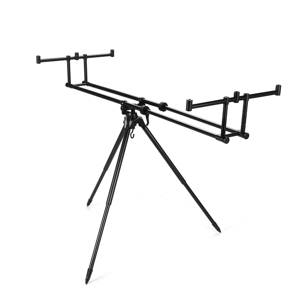

Adjustable Retractable Aluminum Alloy Fishing Rod Stand Holder Portable Carp Fishing Pole Accessory for River Use New Accessory