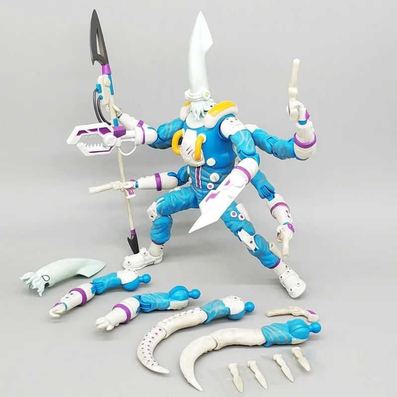 

【 In Stock 】 6-Inch Octopus Warrior Handheld Lobster Mech Shark Crab Mobile Doll Model Ocean Animal Fashion Trend Toy Handheld