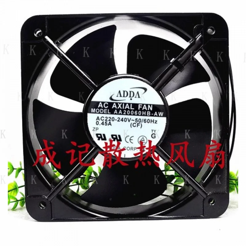 

C ДЛЯ ADDA AA20060HB-AW 20060 AC220V-240V 0,45A 20CM Осевой металлический охлаждающий вентилятор