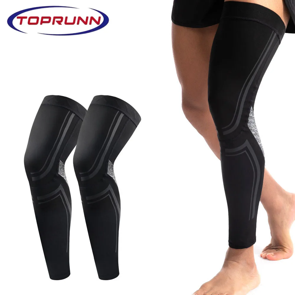 1/2PCS Sports Full Leg Compression Sleeve Knee Brace Support Protector for Weightlifting Arthritis Joint Pain Relief Muscle Tear