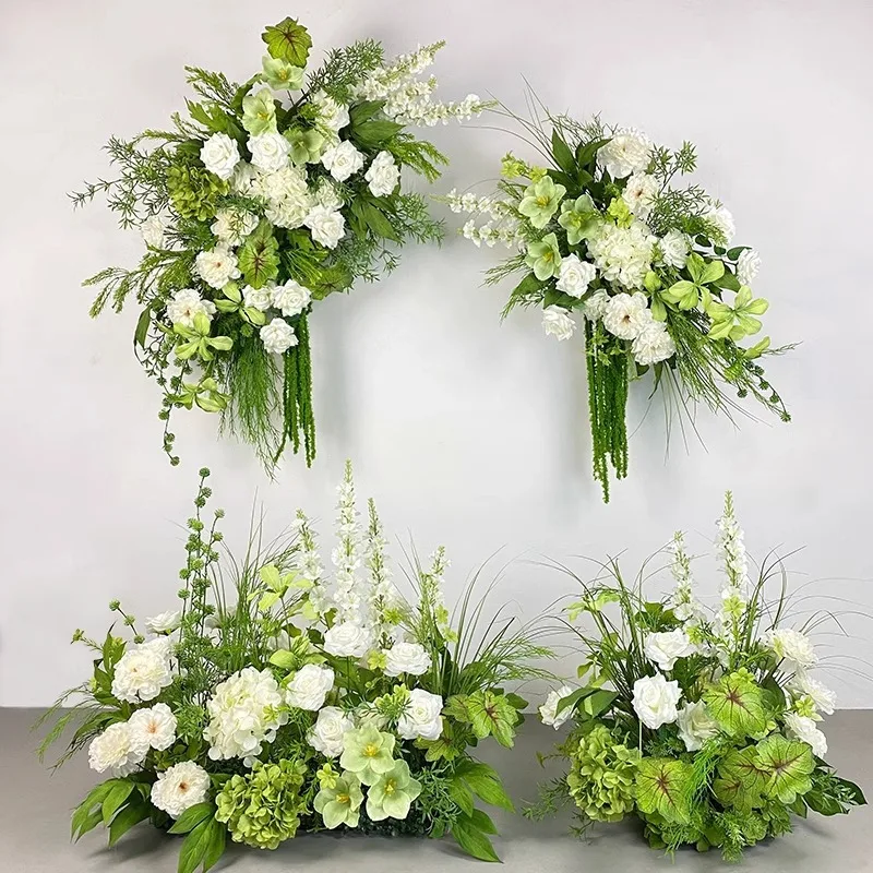 

Zml wedding floral arrangements: forest-themed window displays and wedding decor