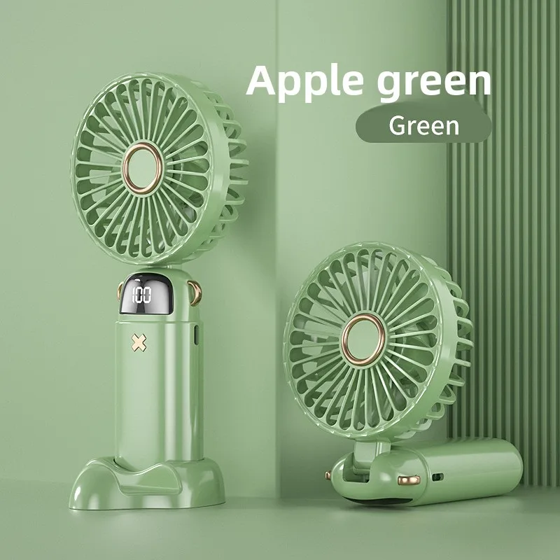 

Портативный мини-вентилятор 2025 года для студентов, персональный охлаждающий вентилятор с мультяшным USB-аккумулятором, супербыстрый маленький электрический вентилятор