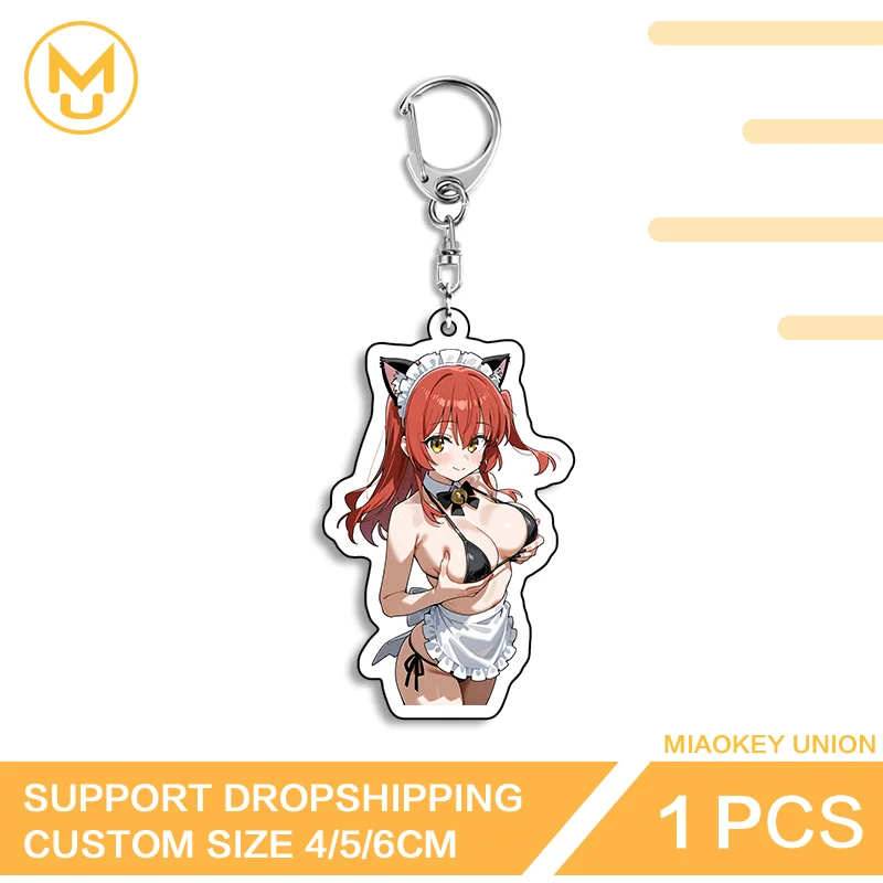 Kita Ikuyo Big Boobs Double Sided Acrylic Keyring Artistic Functional High Quality Chic Decorative Key Ring For Bags And Keys