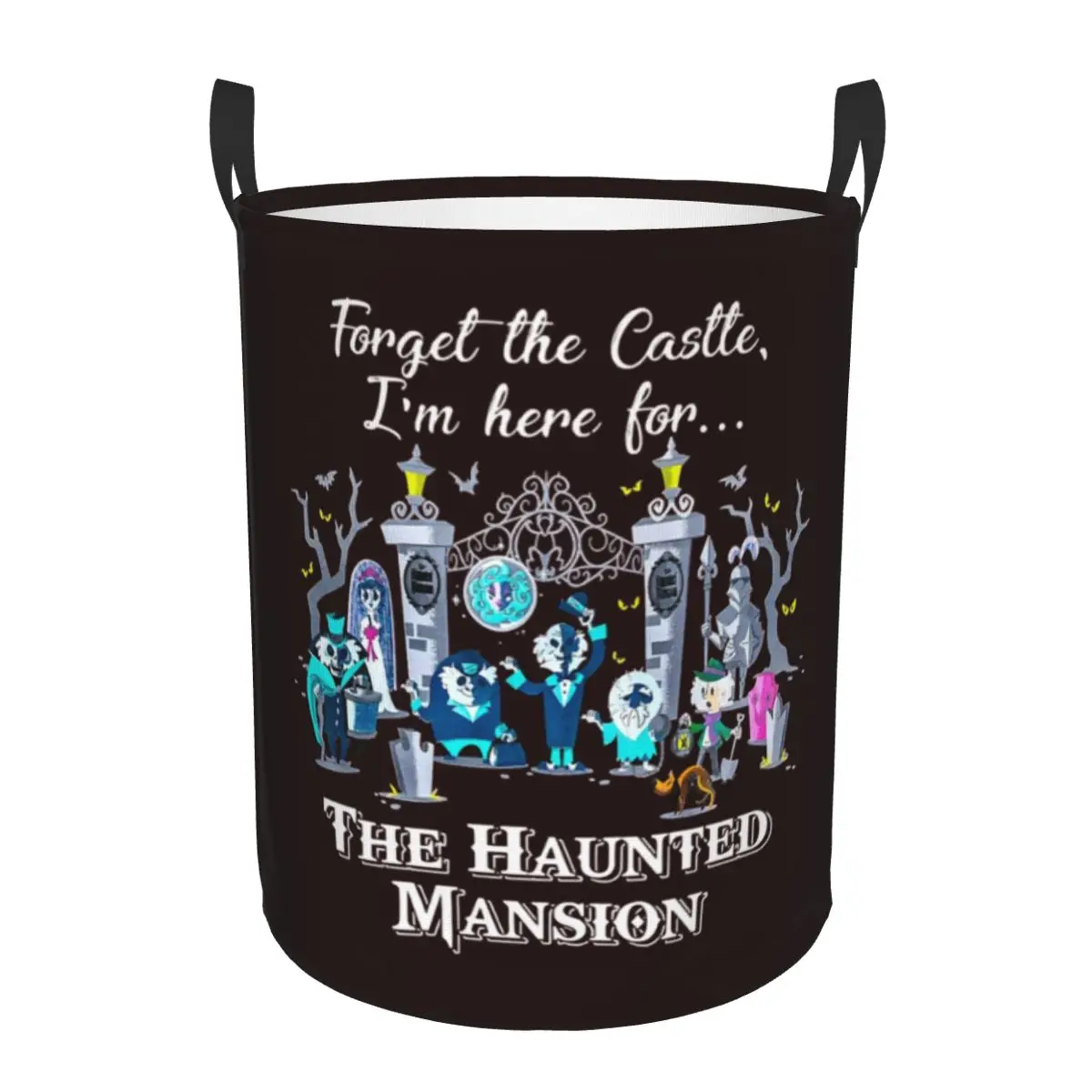 Magic Kingdom Cute Forget Haunted Mansion Laundry Basket Collapsible Dread Manor Baby Hamper for Nursery Organizer Storage Bins