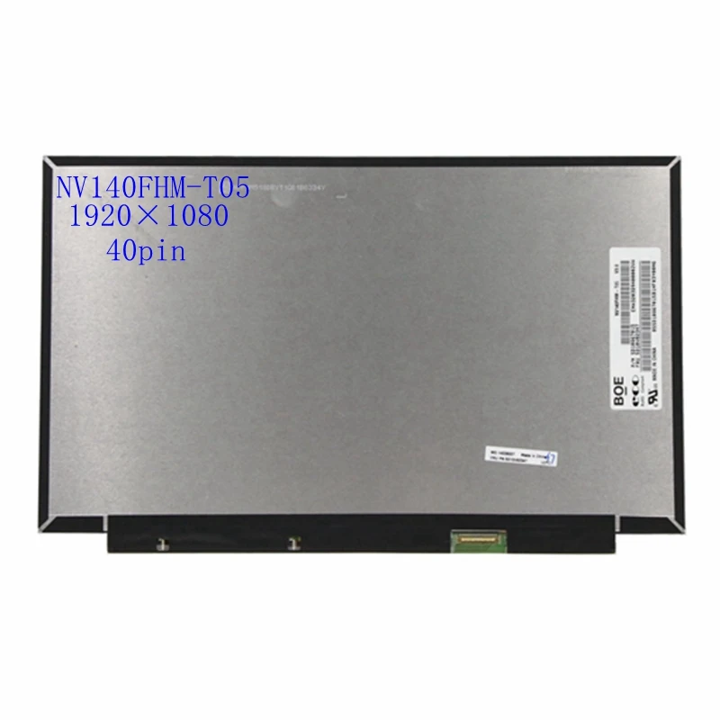 

14.0'' slim NV140FHM-T05 V3.0 B140HAK02.6 FRU: 5D10V82347 Lcd screen display Panel Matrix FHD 1920*1080 40pin With touch