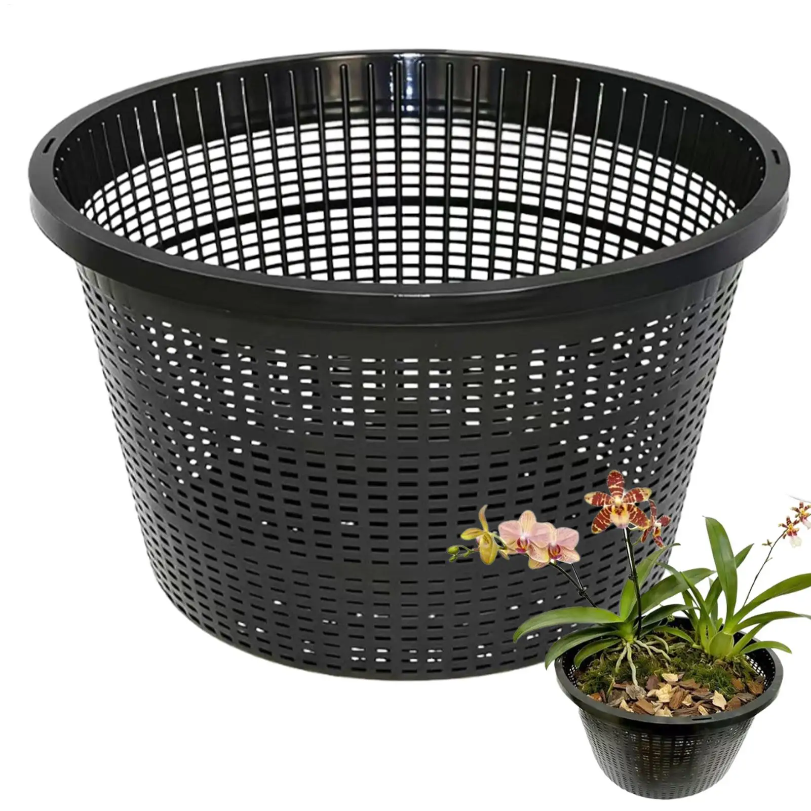 Net Cups Heavy Duty Garden Supplies Hydroponic Net Pots for Aquatic Plants for Backyard Balcony Pond Nurserys Orchid Vegetable