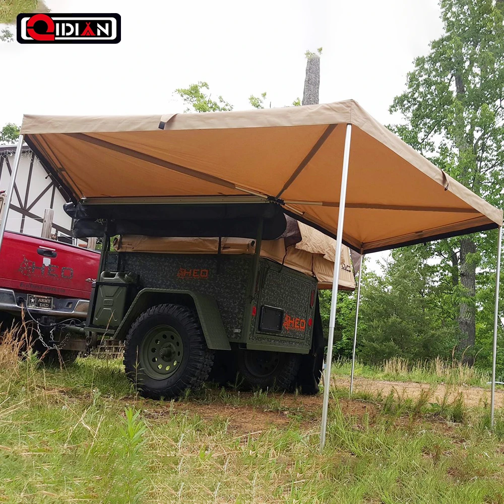 Factory Directly Sell Awning 270 Degree Roof Top Tent Camper Trailer 4WD Foxwing Awning Side Tent Waterproof Ultraviolet-proof