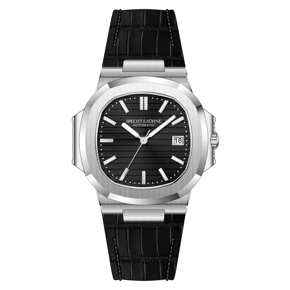 Specht & Sohne 2025 Nieuwe Klassieke Heren Horloges Luxe Automatisch Horloge Voor Mannen Roestvrij Staal Saffier 8215 Mechanisch Horloge