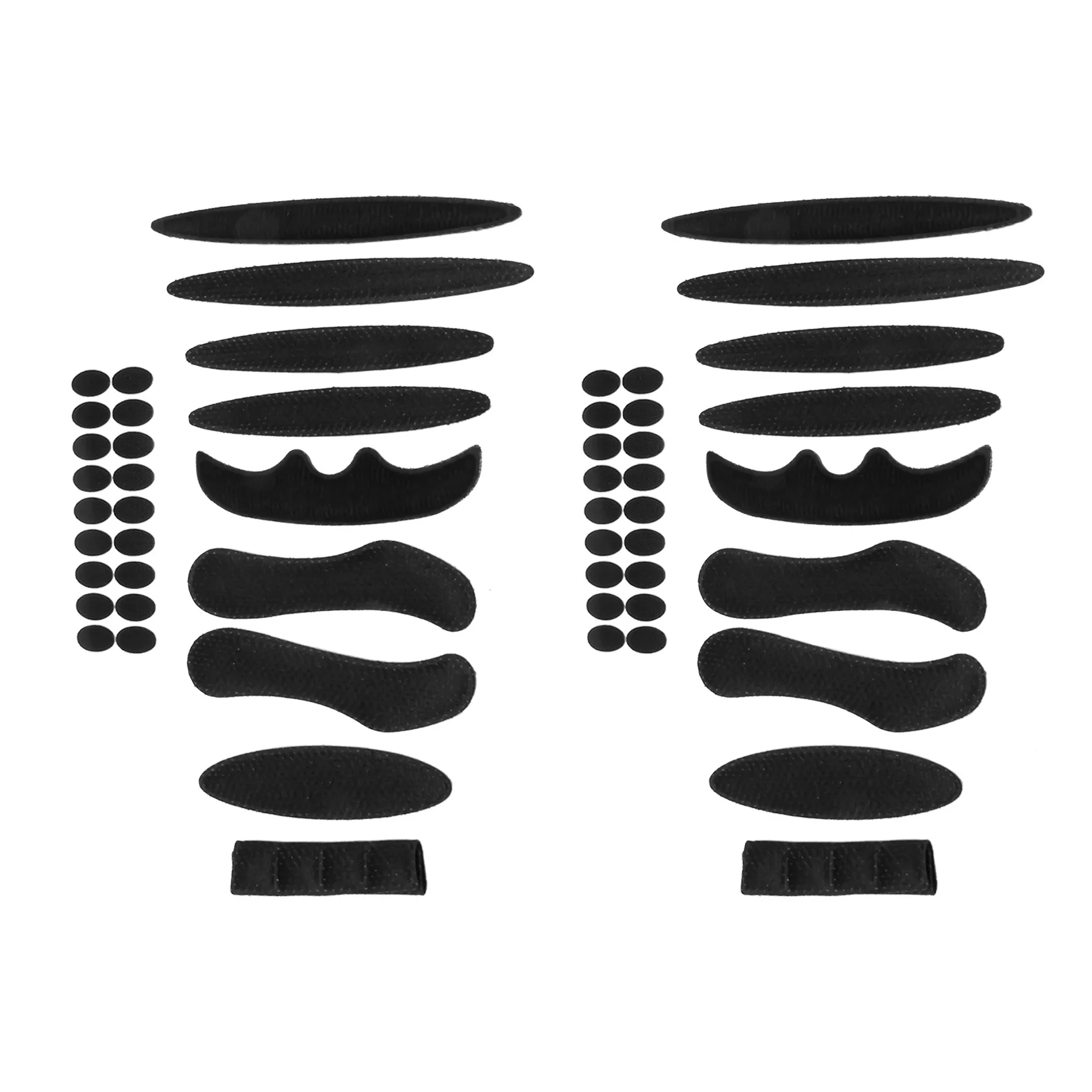 2-pak uniwersalnych wymiennych gąbek rowerowych Zestaw poduszek na kask do kasku rowerowego Kask motocyklowy, czarny