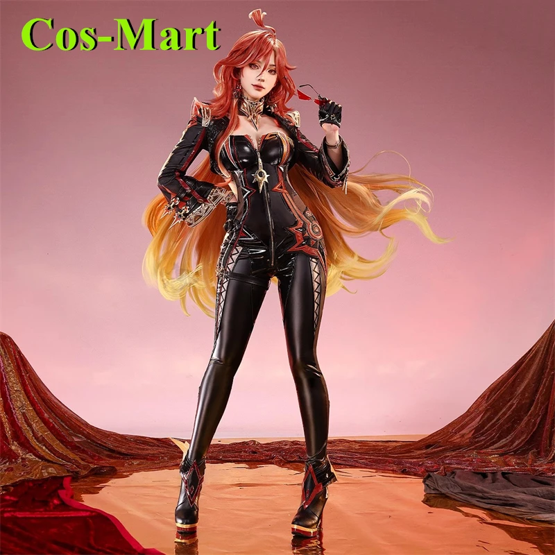 Cos-Mart Genshin Impact Mavuika/Pyro Archon Cosplay Costume Game NiuSkin Role Play Clothing Girl Adult Wig Female