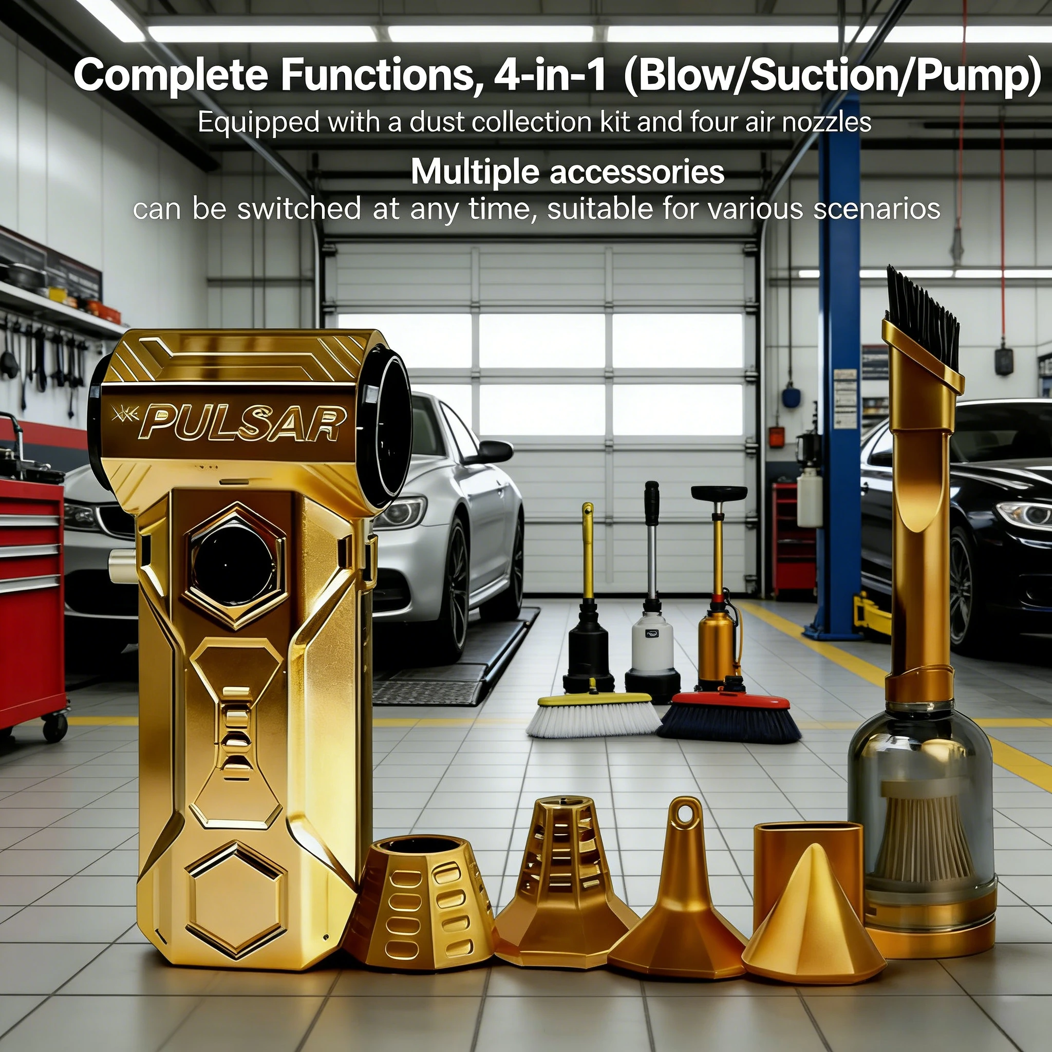 

Пылесос для автомобиля X11 – высокопроизводительный воздуходув с частотой вращения 990 000 об/мин и цифровым индикатором мощности