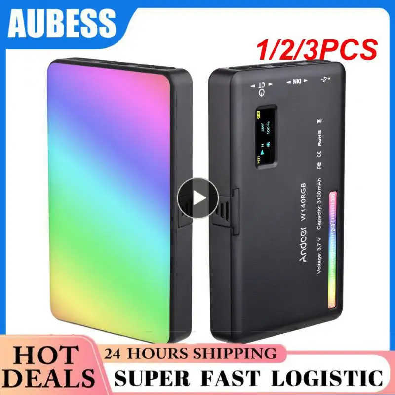 1/2/3 шт. компактный видео свет Ulanzi VL120 RGB с рассеивателем экрана дисплея, мини-камера, RGB свет, освещение для смартфона, Селфи