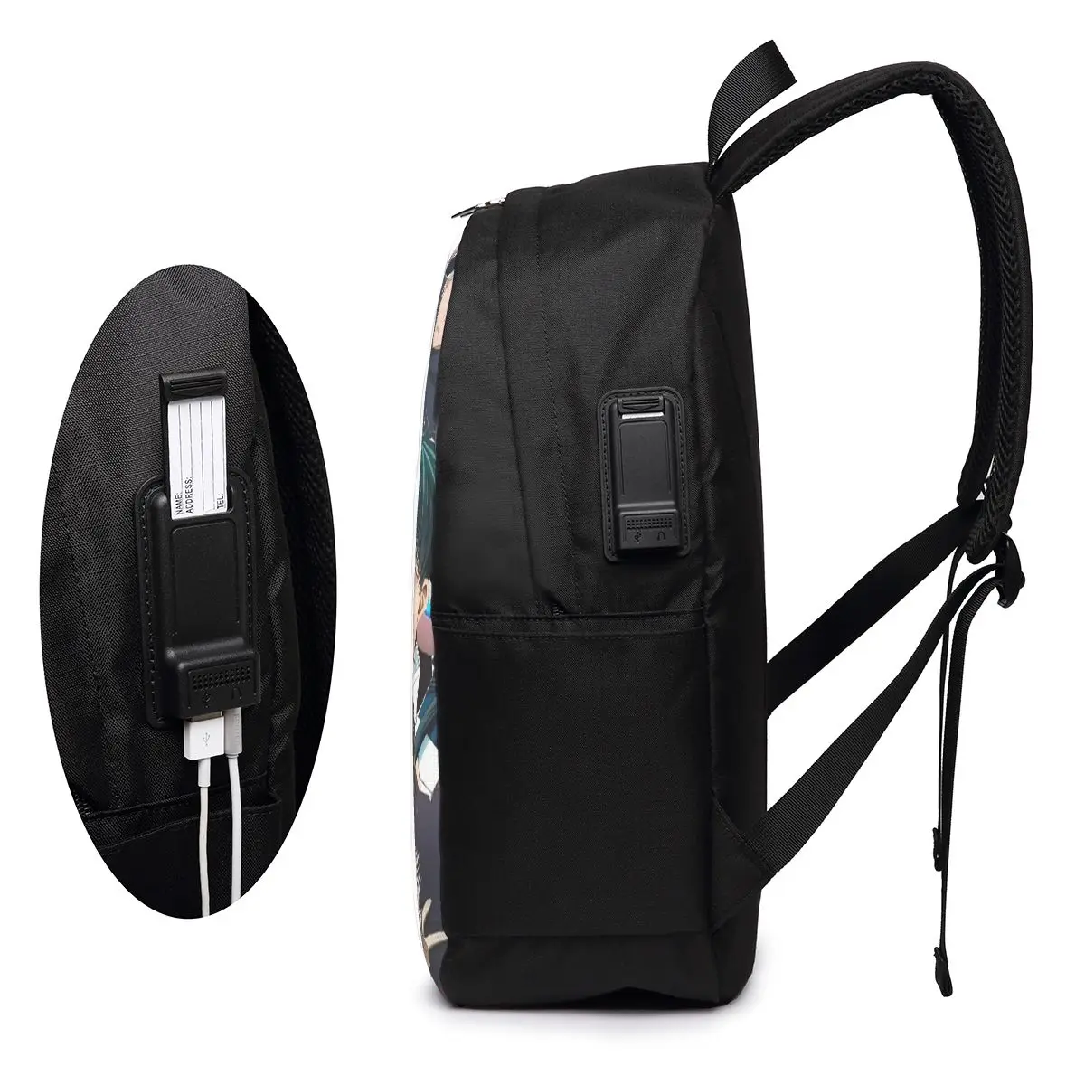 Megumi Besto Friendo Jujutsu Kaisen Sukuna Anime Backpack Travel Notebook Bag Computer College Student School Bag Laptop view 5