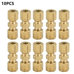 10Pcs Brake Lines Pipe Brass Connectors For Brake Line Without Flare 4.75mm 3/16