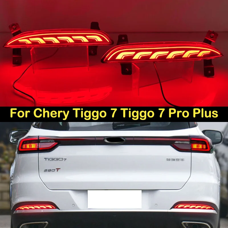 

DECHO LED Rear Foglight For Chery Tiggo 7 Tiggo 7 Pro Plus rear bumper foglight foglamp fog lamp Brake lights