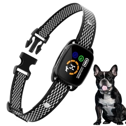 Smart Automatic Anti Barking Dog Collar Rechargeable Vibration Stop Bark Collar Pet Accessories for Small Medium Dogs 5-15lbs