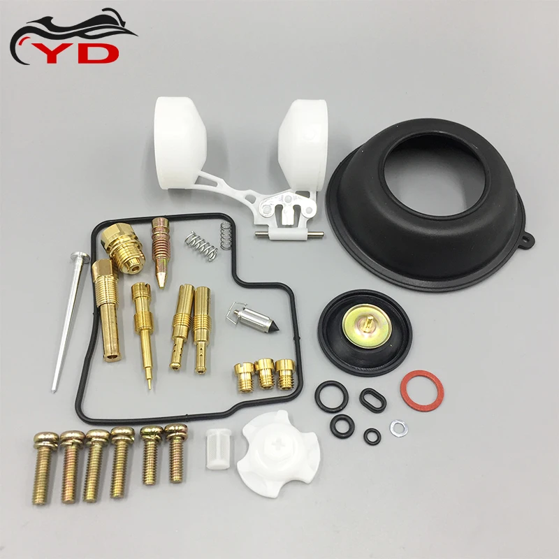 Carburetor Rebuild Repair Kit For Honda BROS400 NT400 NC25 1987-1991 Motorcycle Carb With Vacuum Diaphragm Jets Gasket Parts