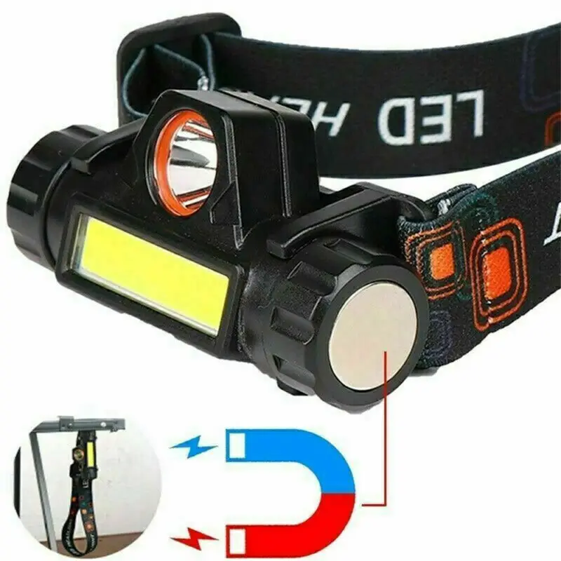 Rechargeable Headlight 50000LM T6 LED Headlamp Fishing Lamp Lightweight Head Torch Light Universal Miner Lamp