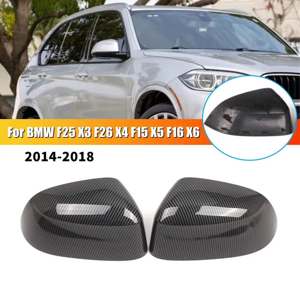 

Пара для BMW F25 X3 F26 X4 F15 X5 F16 X6 2014-2018, крышка бокового зеркала заднего вида, крышка крыла, внешняя отделка двери, замена автомобиля