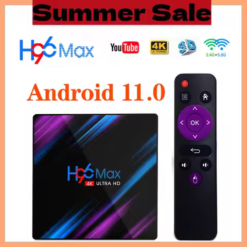 Smart TV Box Android 11.0 RK3318 H96 MAX Media Player 4GB RAM 64GB ROM 4K WiFi Android 11 10 H96MAX TVBOX Youtube Set Top BOX