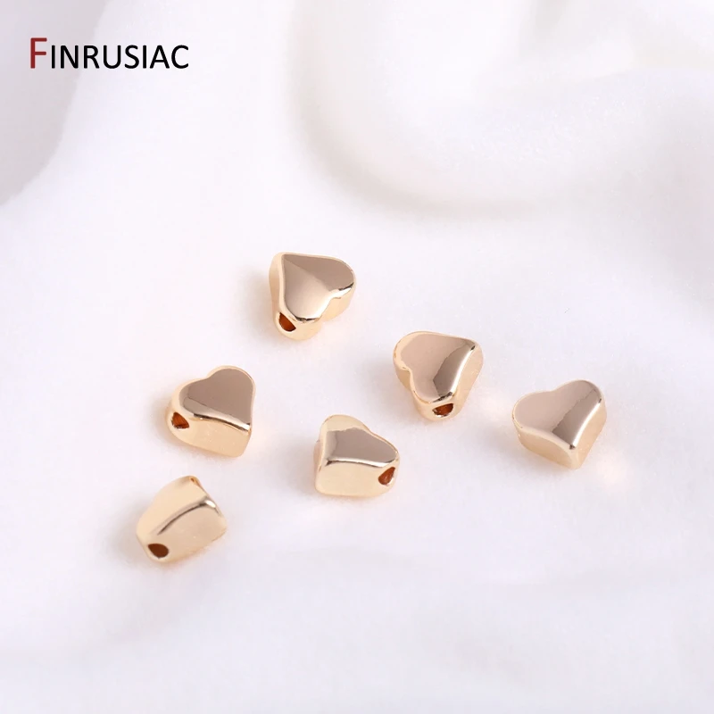 Banhado a ouro Oval Spacer Beads, Coração e Flor Beads, Corte Listrado, Handmade Pulseira, Colar Making, 3 Tipos