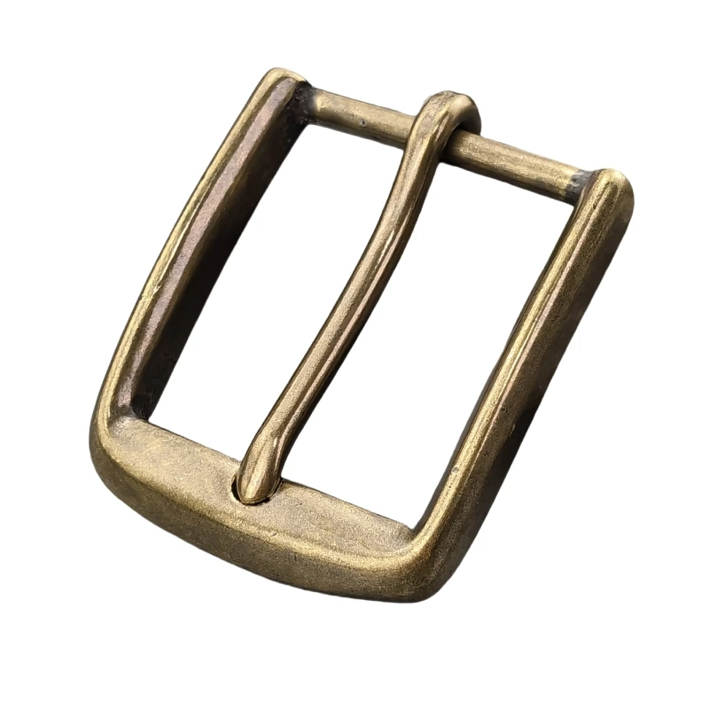Hebilla de cinturón de latón macizo, 1 unidad, 40mm, accesorio para manualidades de cuero DIY para cinturón de hombre de 38-39mm, hebillas de cinturón para cabeza para hombre BK0132