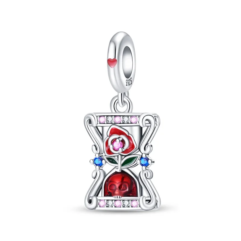 MINISO Colorful Card Charm 925 Silver Suitable for Charms 925 Originales Gifts for Women