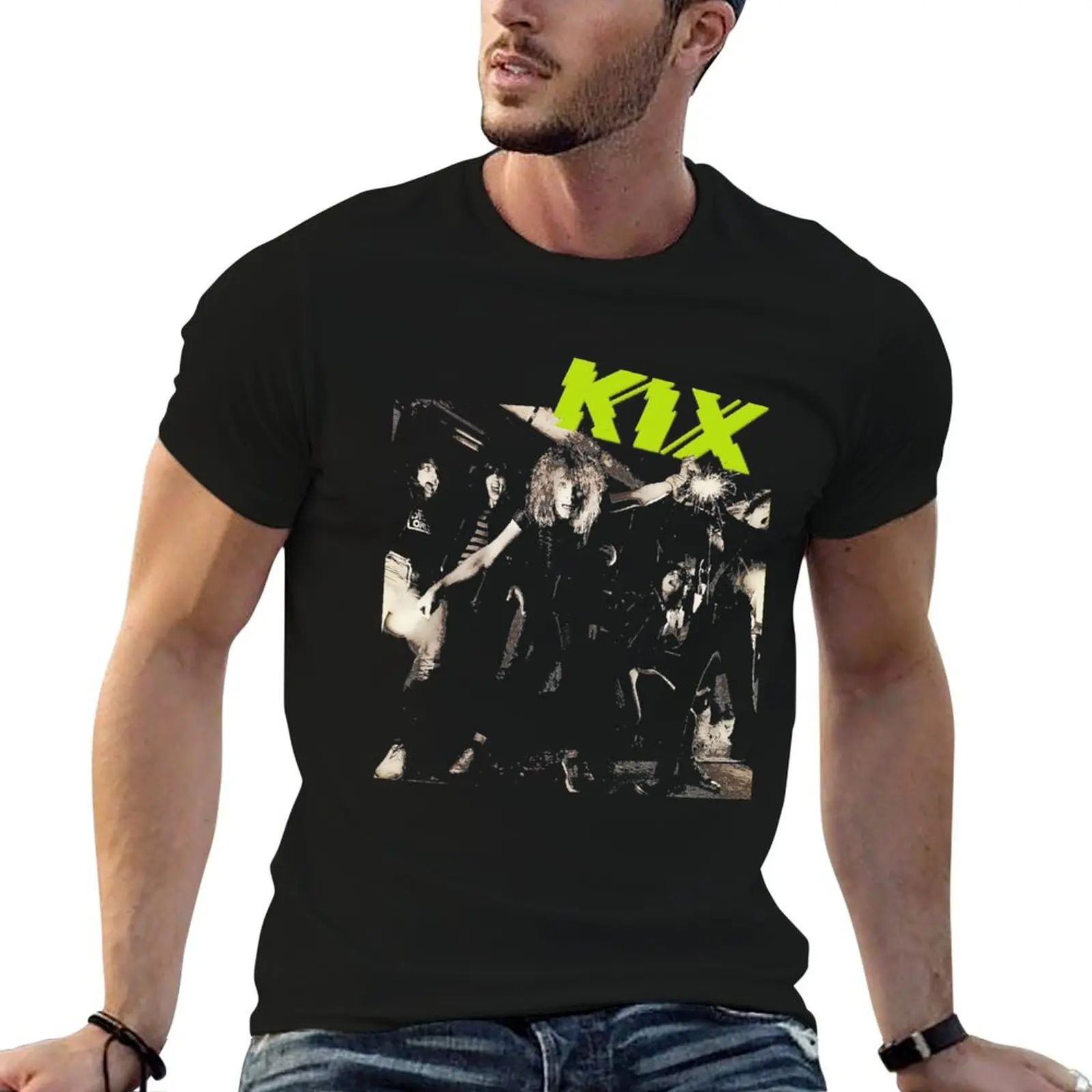 

Kix Band подарок для фанатов футболка мужская повседневная мужская футболка для мужчин футболка