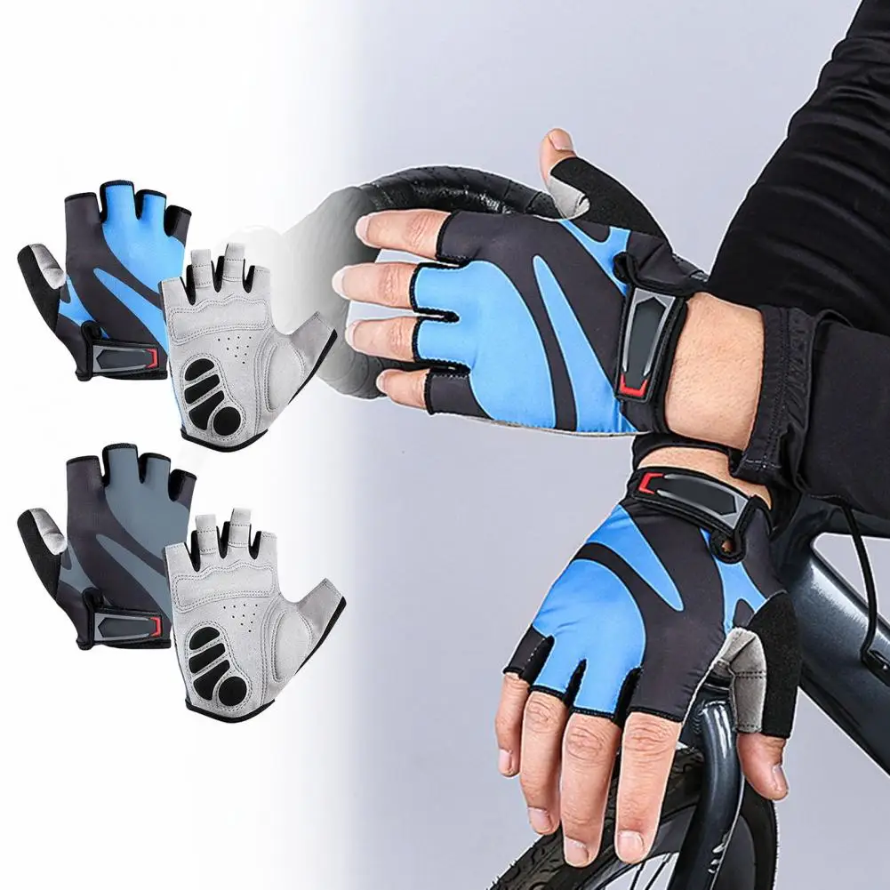 

Outdoor Gloves 1 Pair Simple Quick Release Design Lightweight Outdoor Mittens Bicycle Half Finger Gloves Riding Accessories