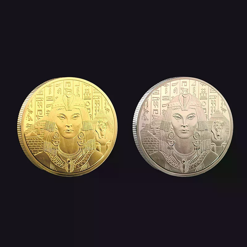 Monedas Coleccionables de Cleopatra Griega, Atracciones Turísticas de Egipto, Monedas de la Suerte, Producción de Colecciones, Medallas