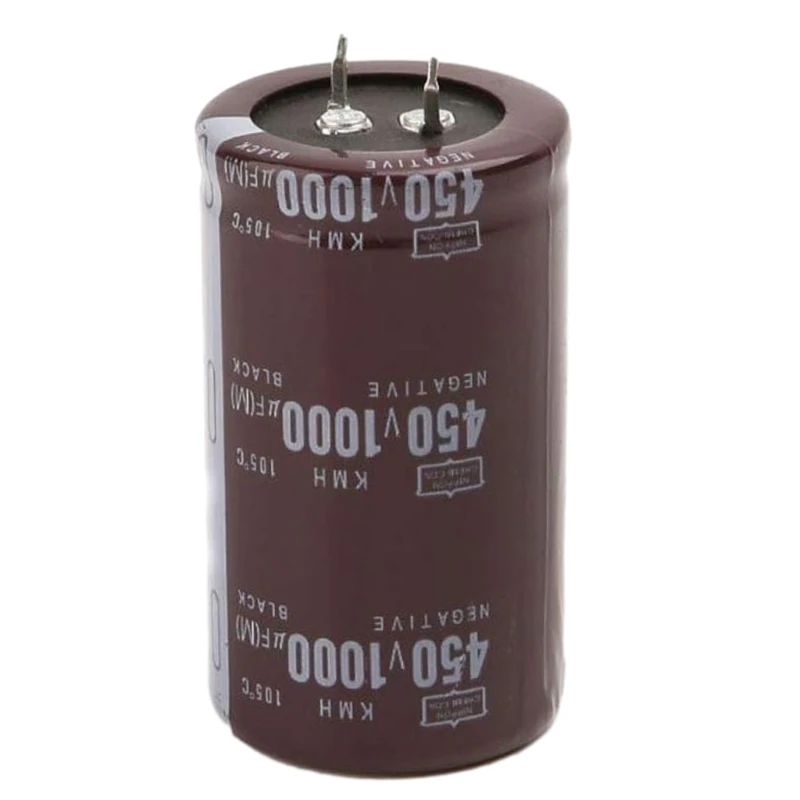 High Frequency 450V 1000uF Aluminum Electrolytic Capacitor Perfect for Data Bases, Amplifiers, Electronic Devices