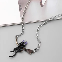 Collar de Anime japonés para mujer, Gargantilla con colgante de gato Kiki, joyería para niñas adolescentes