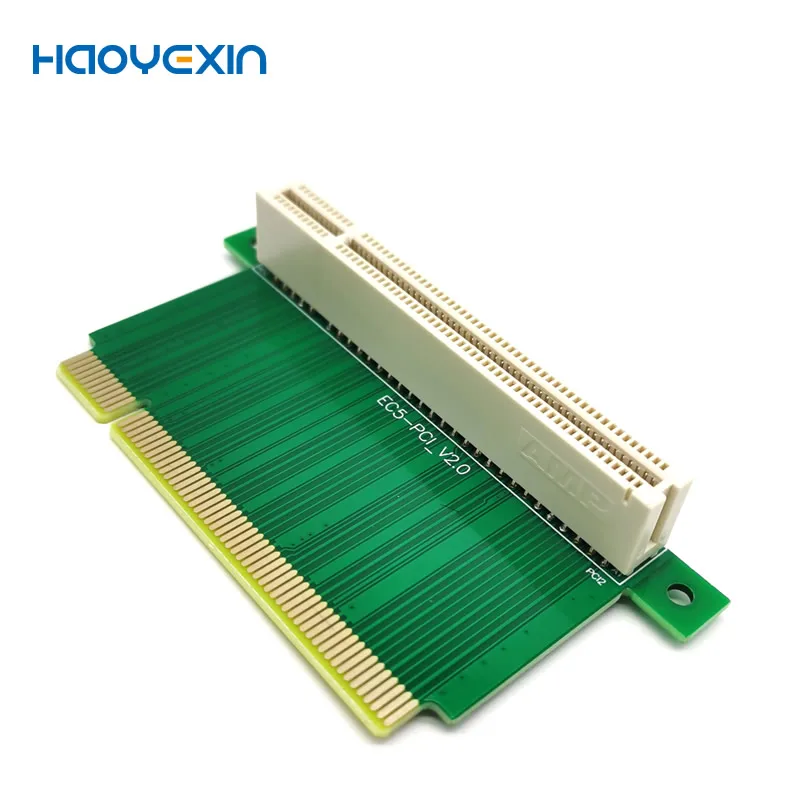 HYX PCI Male to Female Riser Extension Card Adapter 90 Degree Angled Type 32bit straight line pipe cards For  IPC Chassis 5CM