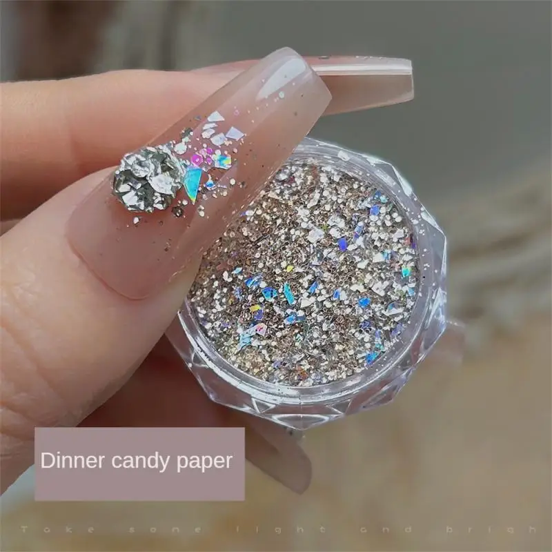 Glitter Nail Art Extra Sparkle Durable Shining Shining Glamour Trend Fashionable Rhinestone Revolution High Gloss Nail Tonic